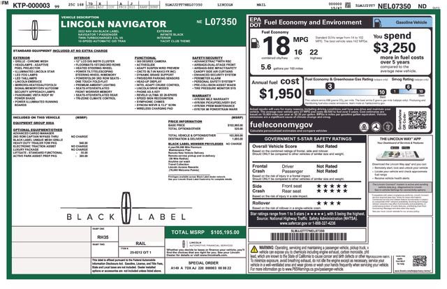 Used 2022 Lincoln Navigator Black Label image 2