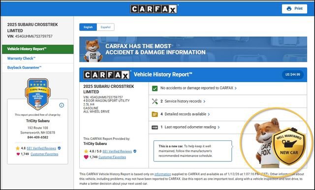 Used 2025 Subaru Crosstrek 2.5i Limited image 11