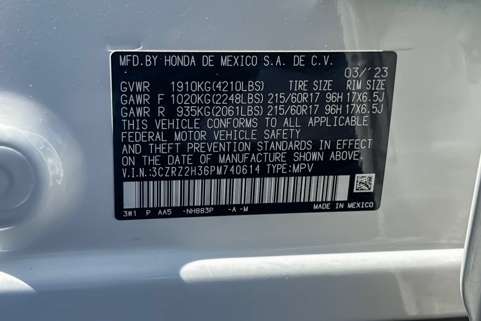 Used 2023 Honda HR-V LX image 39