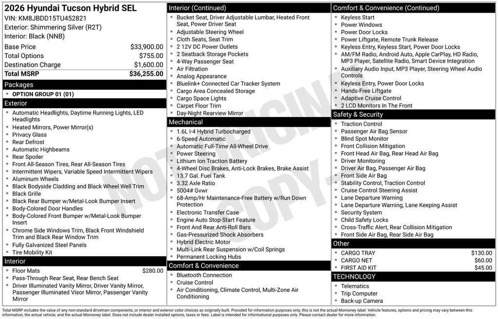 New 2026 Hyundai Tucson SEL image 5