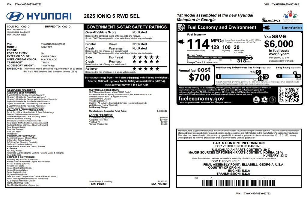 Used 2025 Hyundai Ioniq 5 SEL RWD image 3