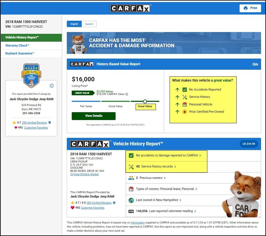 Used 2018 RAM 1500 SLT image 11