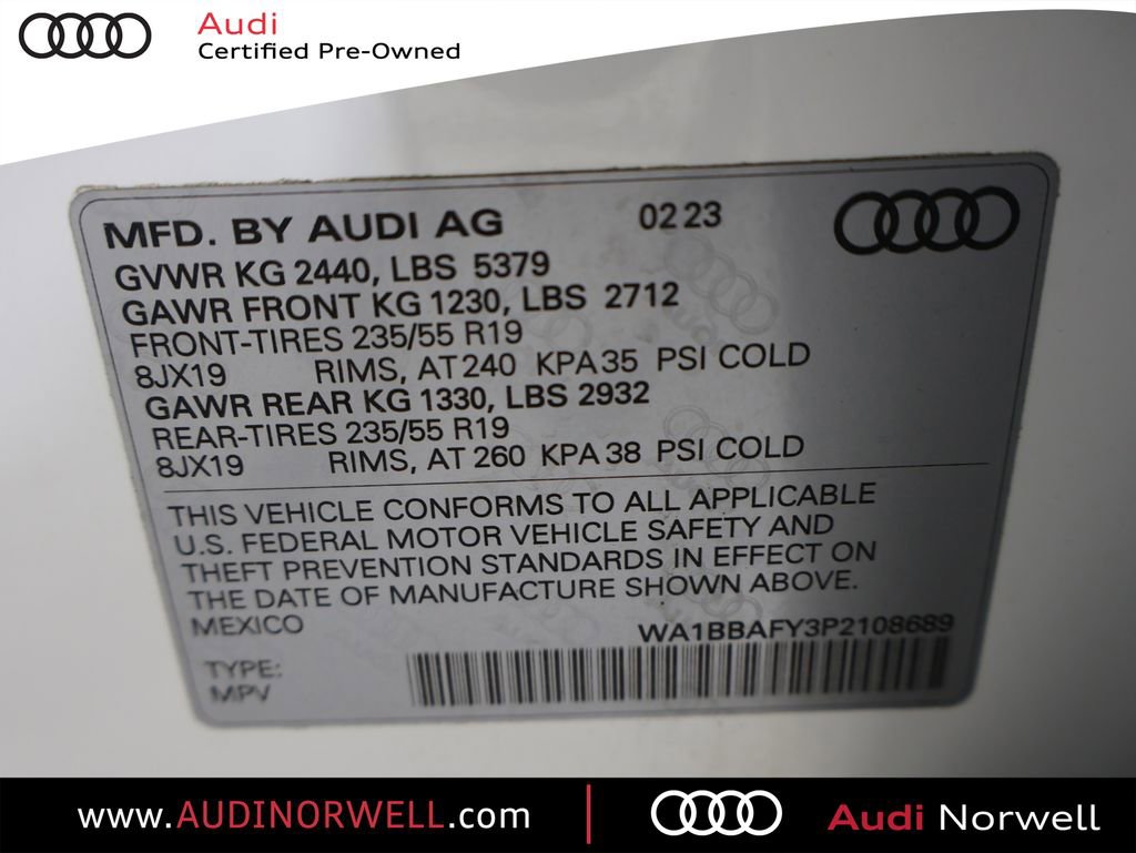 Certified 2023 Audi Q5 2.0T Premium Plus w/ Premium Plus Package image 3