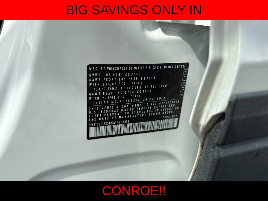 Certified 2022 Volkswagen Tiguan S FWD image 28