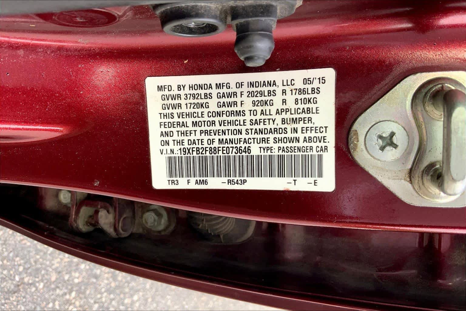 Used 2015 Honda Civic EX image 30