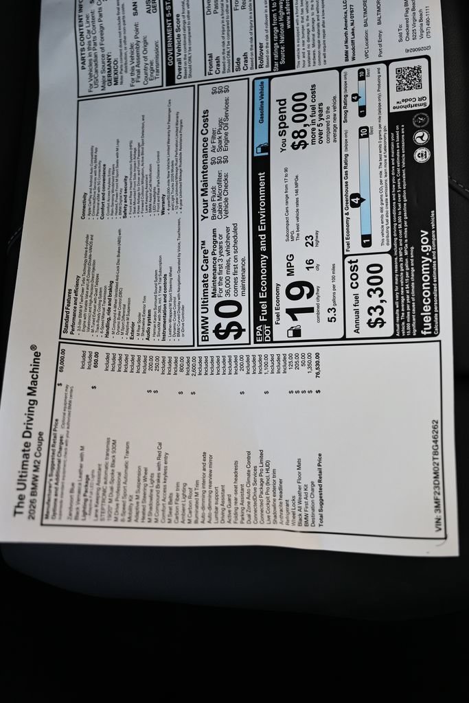 New 2026 BMW M2 w/ Lighting Package RWD image 24