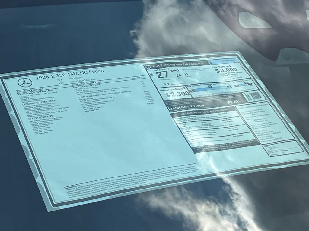 New 2026 Mercedes-Benz E 350 4MATIC Sedan image 35