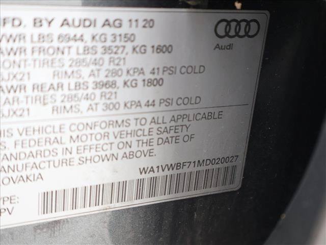 Used 2021 Audi SQ7 Prestige w/ Prestige Package AWD/4WD image 20