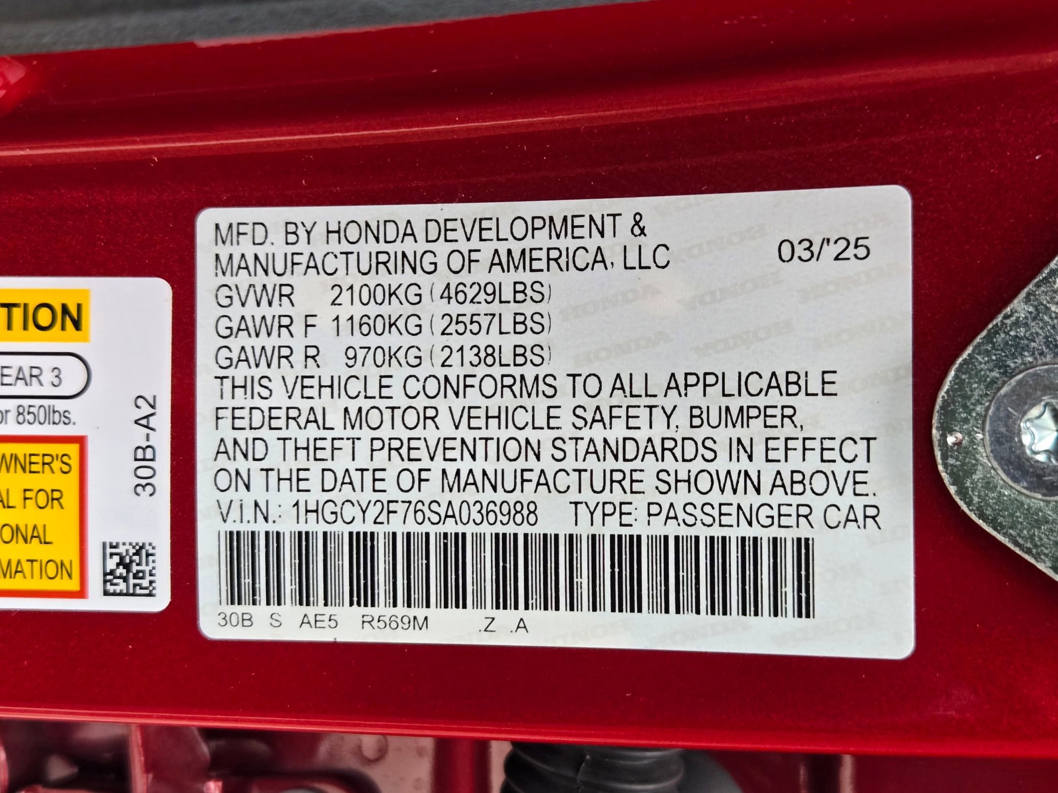 Certified 2025 Honda Accord Sport image 32