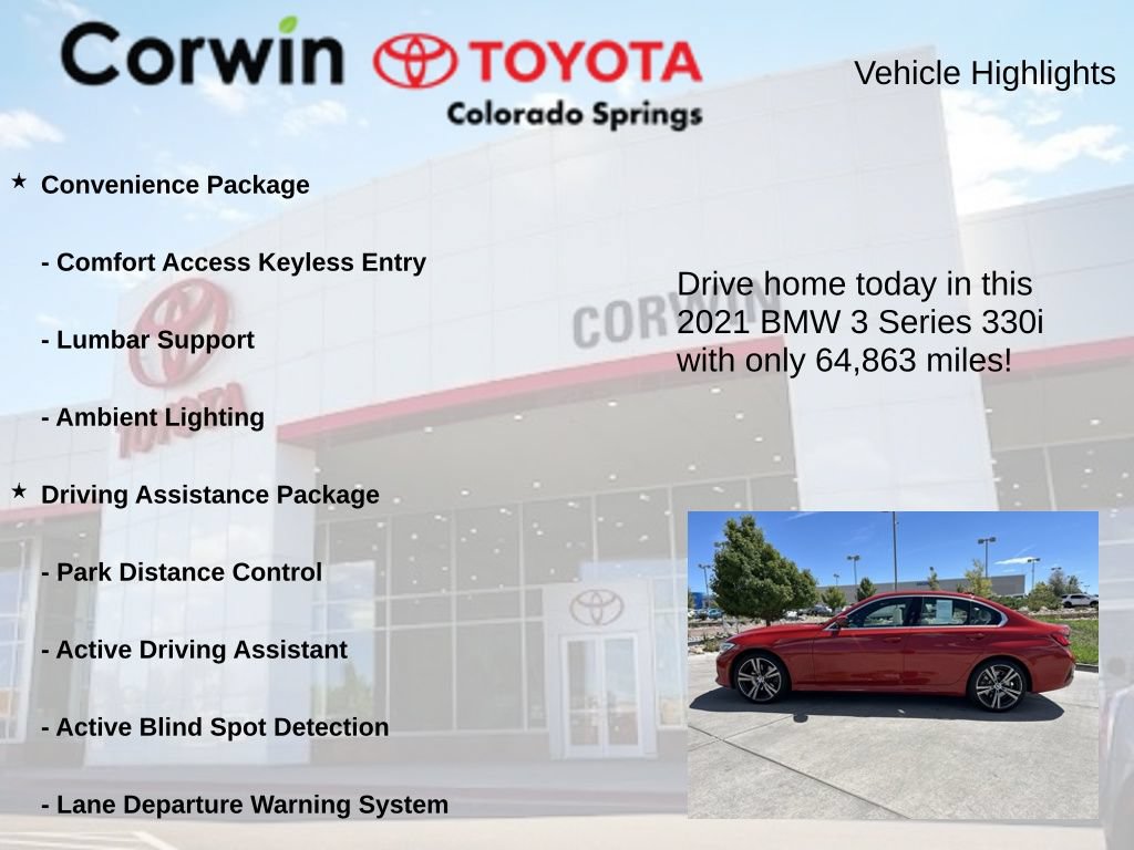 Used 2021 BMW 330i Sedan w/ Convenience Package RWD image 7