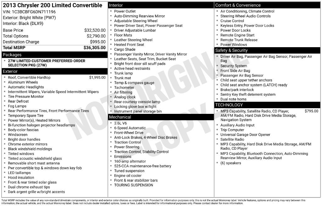 Used 2013 Chrysler 200 Limited FWD image 6