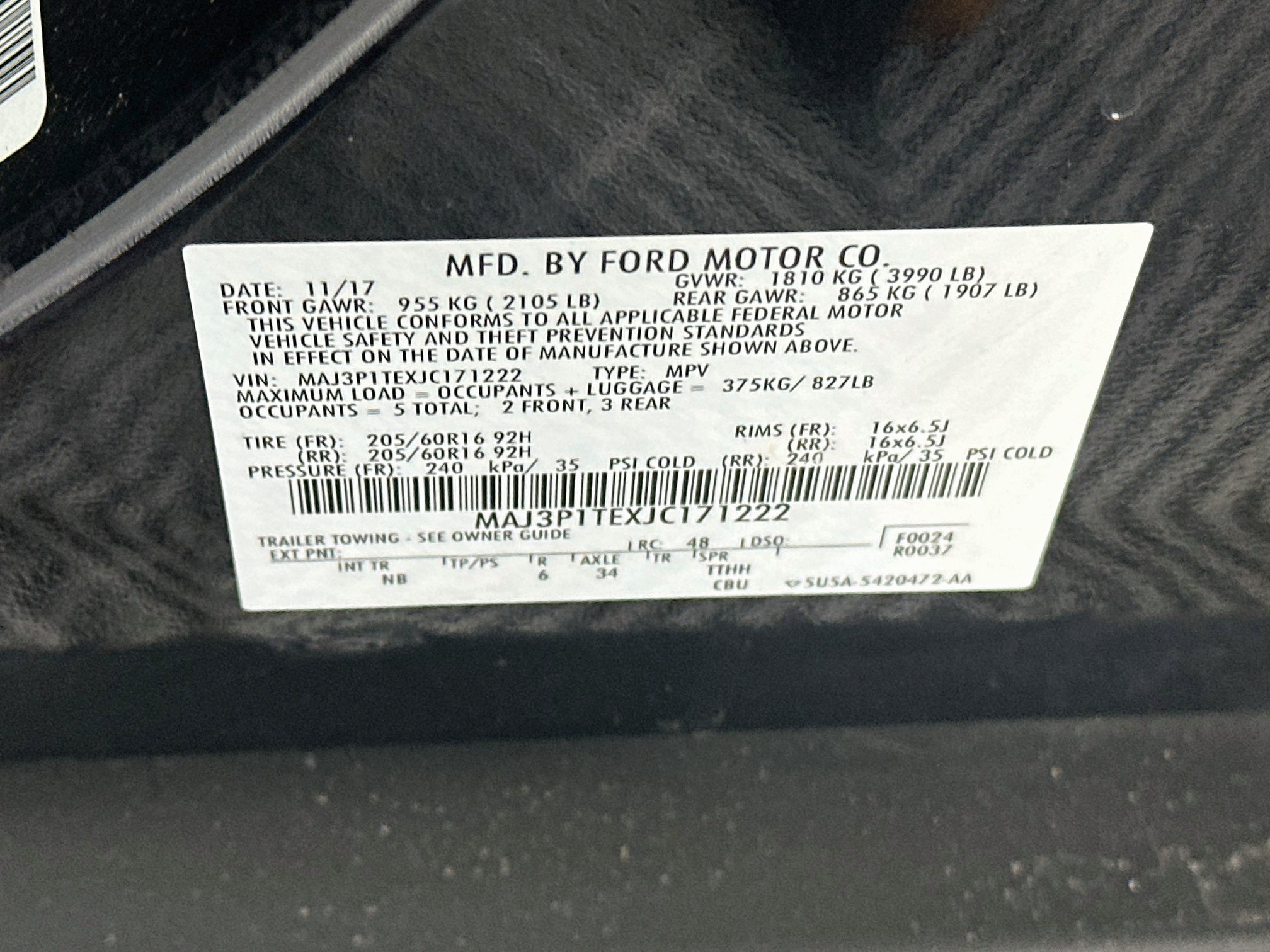 Used 2018 Ford EcoSport SE w/ SE Convenience Package FWD image 12