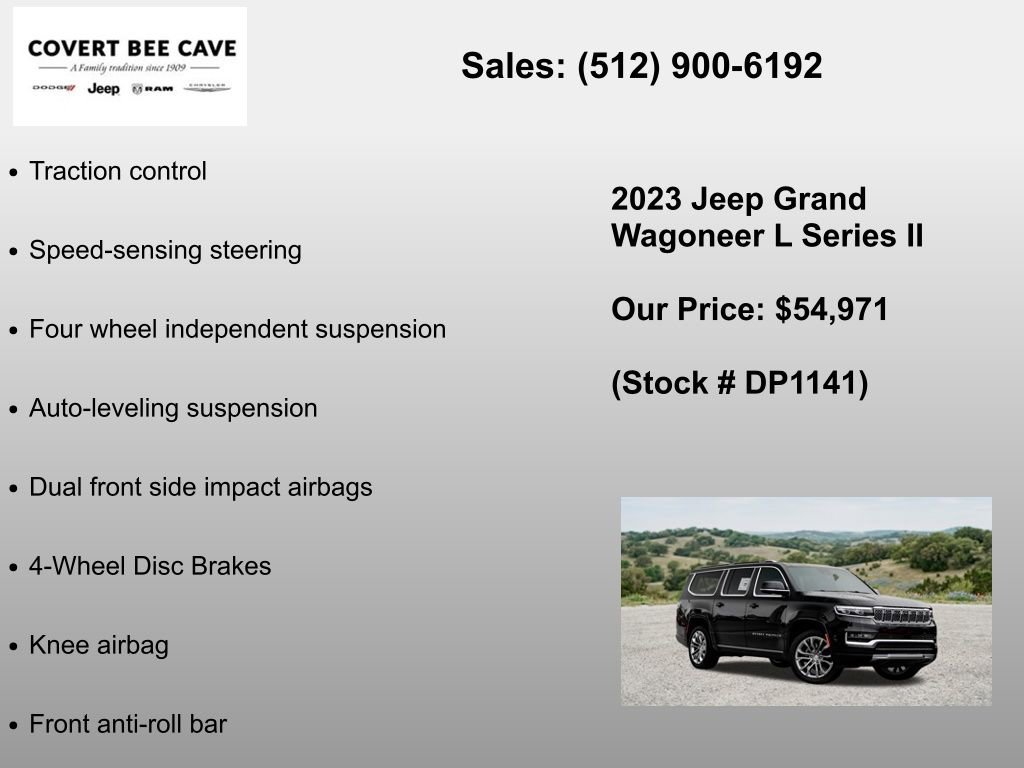 Used 2023 Jeep Grand Wagoneer L Series II w/ Premium Group II AWD/4WD image 30