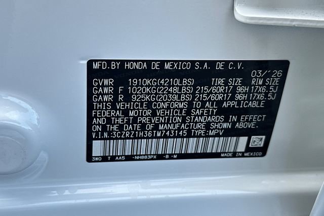 New 2026 Honda HR-V LX image 34