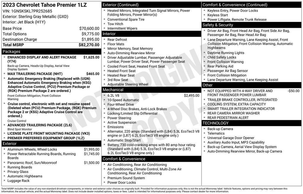 Used 2023 Chevrolet Tahoe Premier AWD/4WD image 3