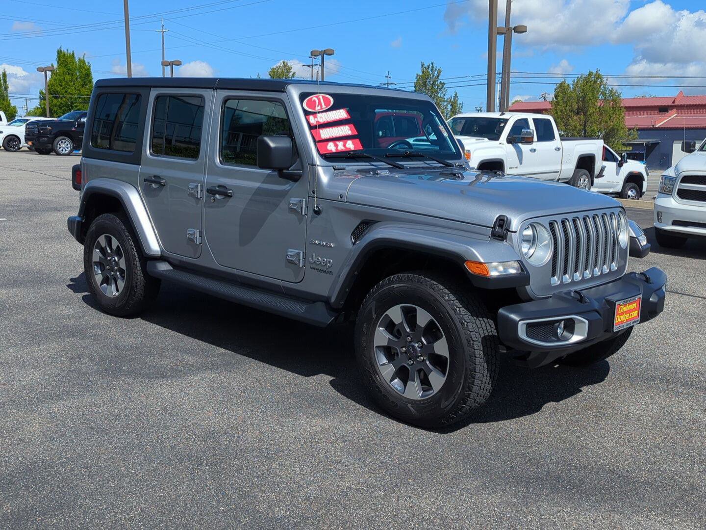Used 2021 Jeep Wrangler Unlimited Sahara w/ Uconnect 4C Nav & Sound Group