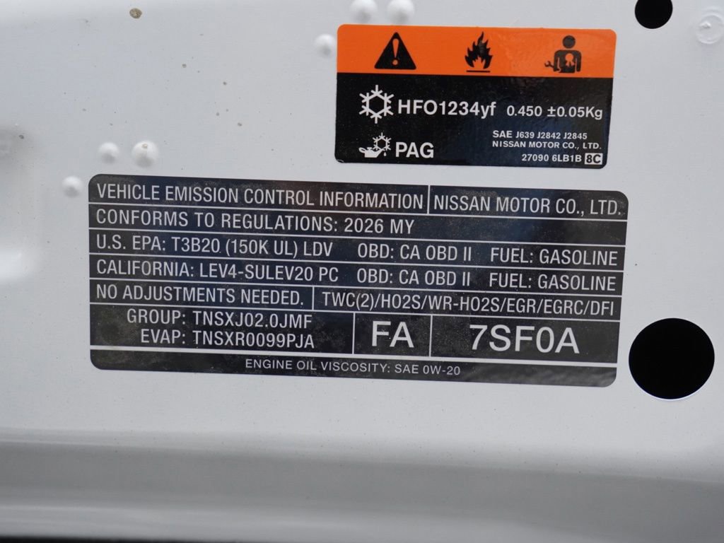 New 2026 Nissan Sentra S FWD image 25