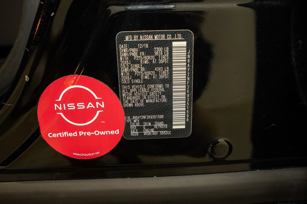 Used 2019 Nissan Armada Platinum w/ Captain's Chairs Package image 26