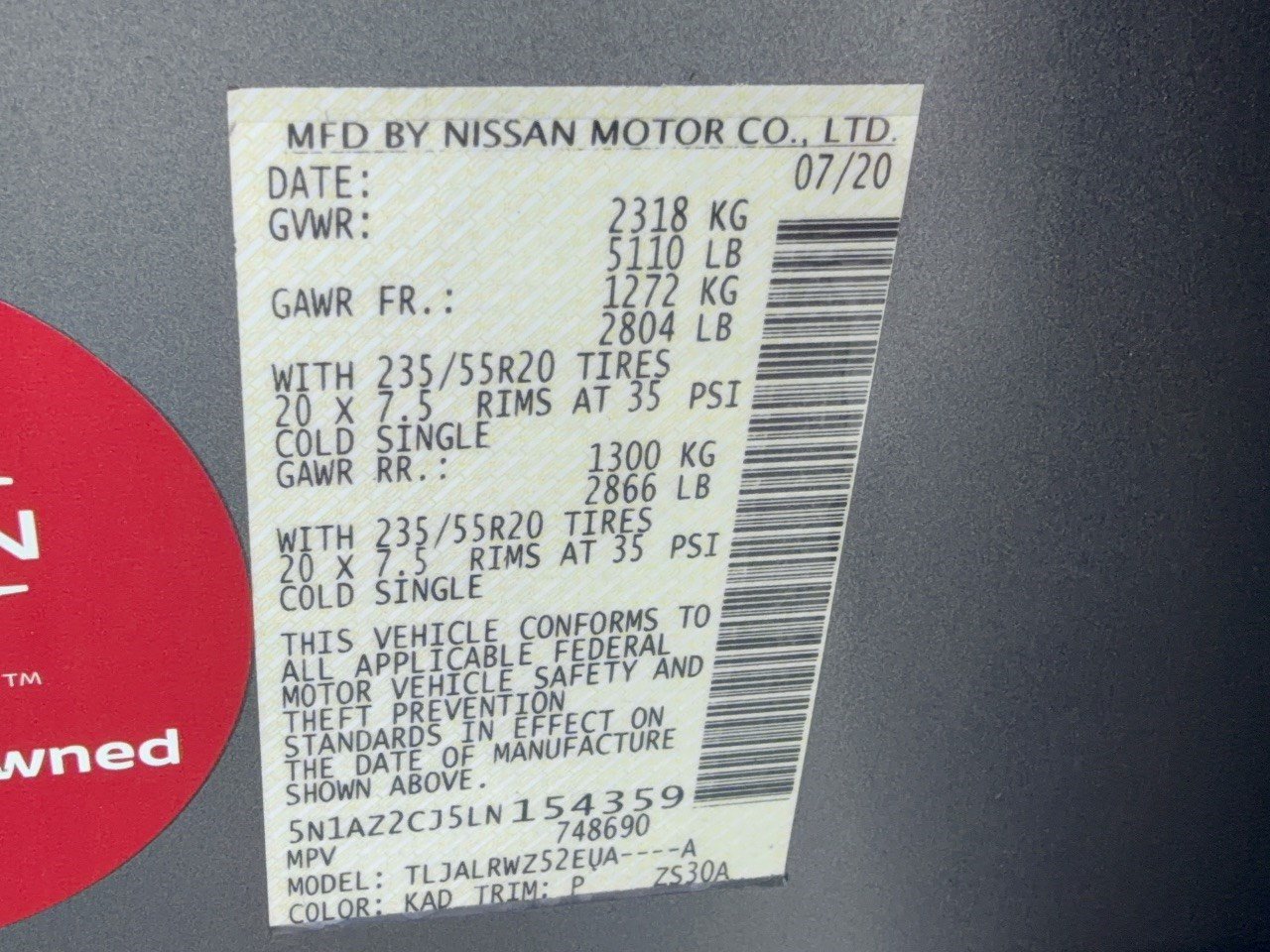 Used 2020 Nissan Murano SL FWD image 31