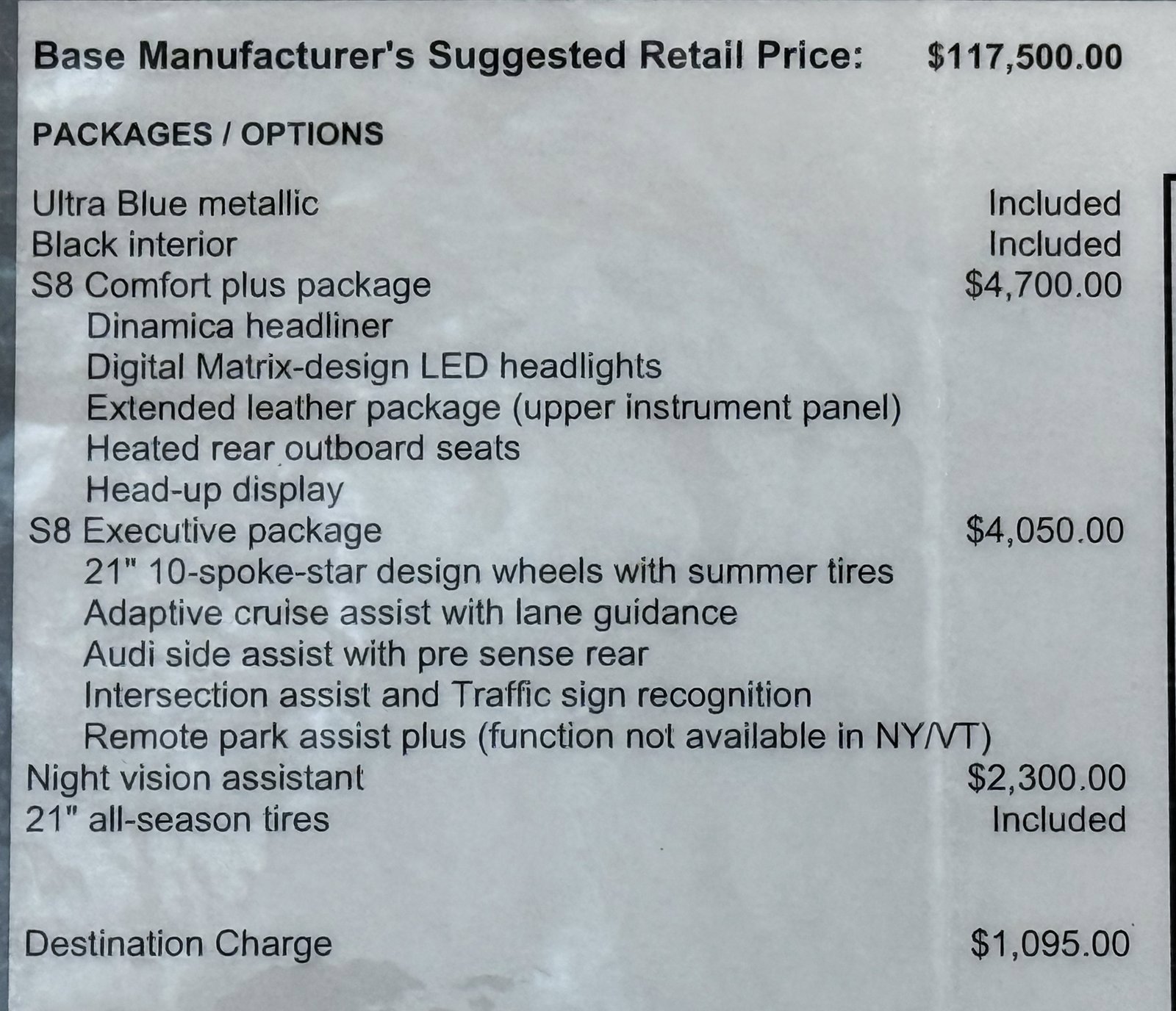 Used 2023 Audi S8 w/ S8 Comfort Plus Package image 3