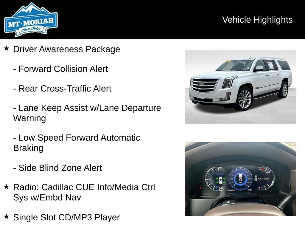 Used 2017 Cadillac Escalade ESV Luxury image 12