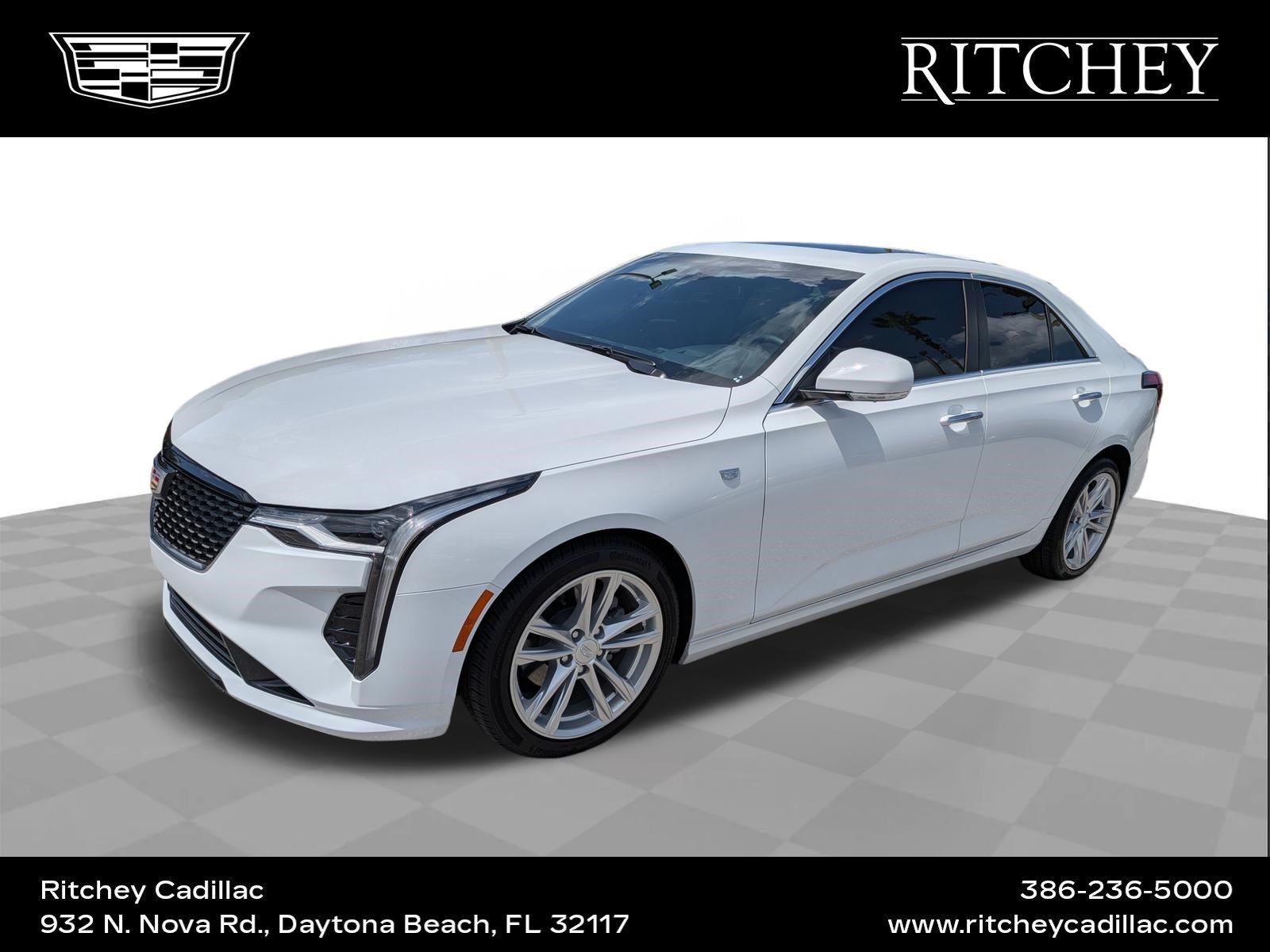 Certified 2026 Cadillac CT4 Luxury w/ Sun And Sound Package RWD image 1