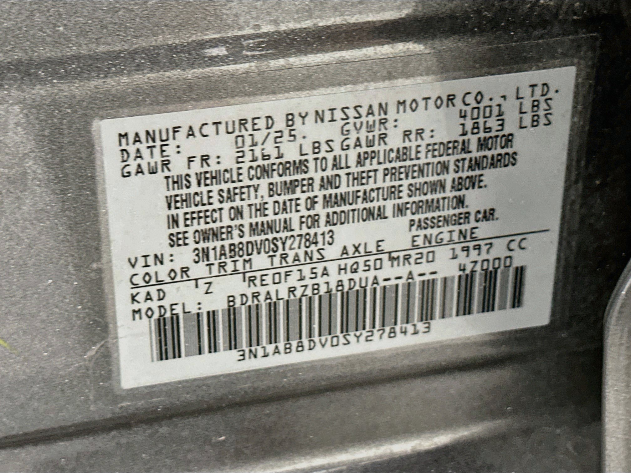 Used 2025 Nissan Sentra SR FWD image 12