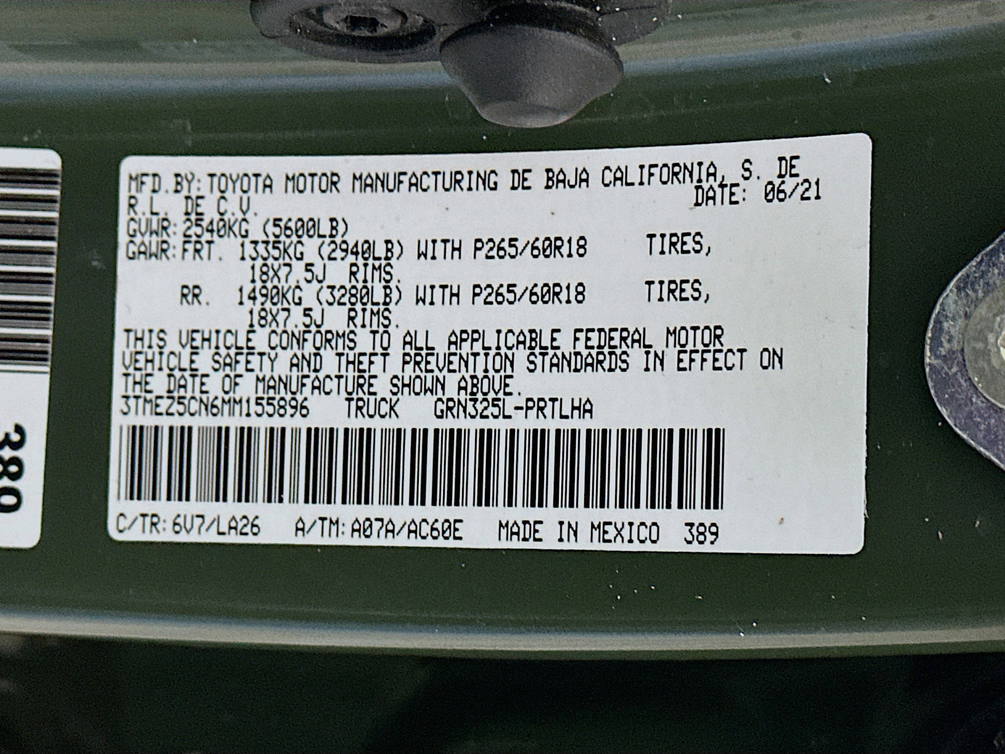 Used 2021 Toyota Tacoma Limited image 12