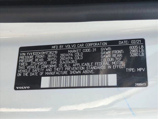 Used 2021 Volvo XC90 T5 Momentum w/ Protection Package Premier image 26