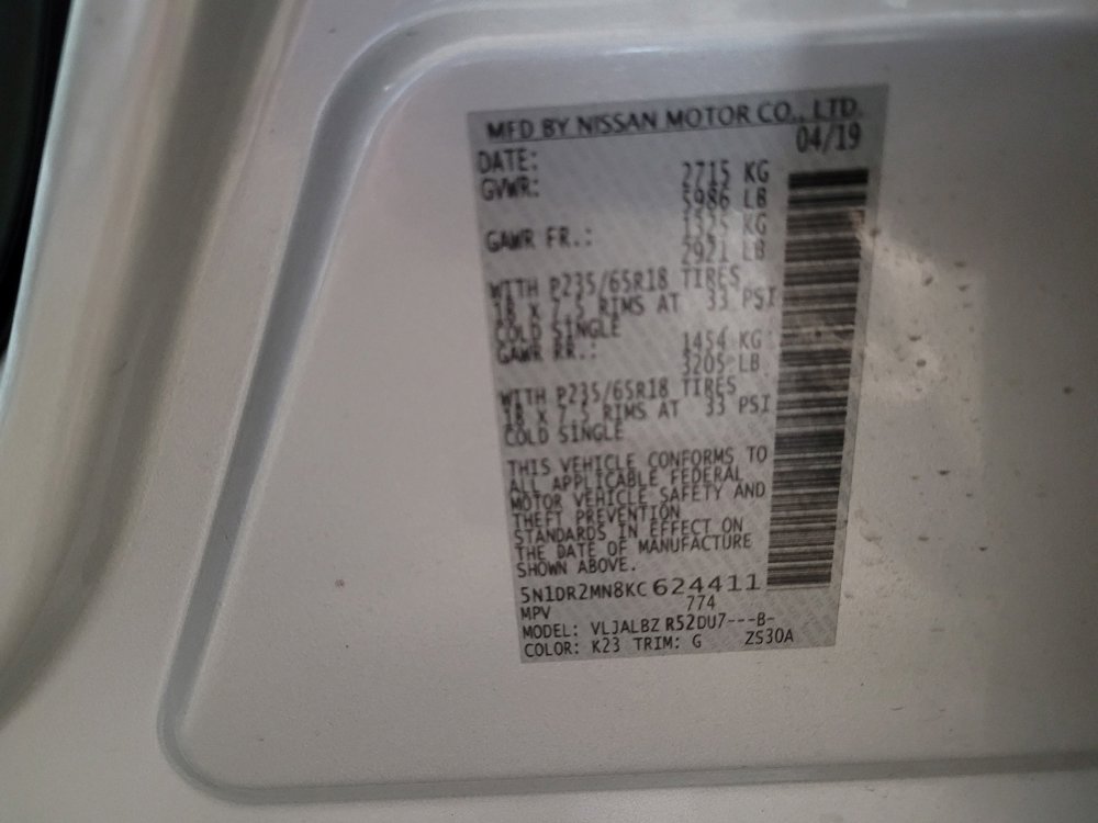 Used 2019 Nissan Pathfinder S FWD image 33