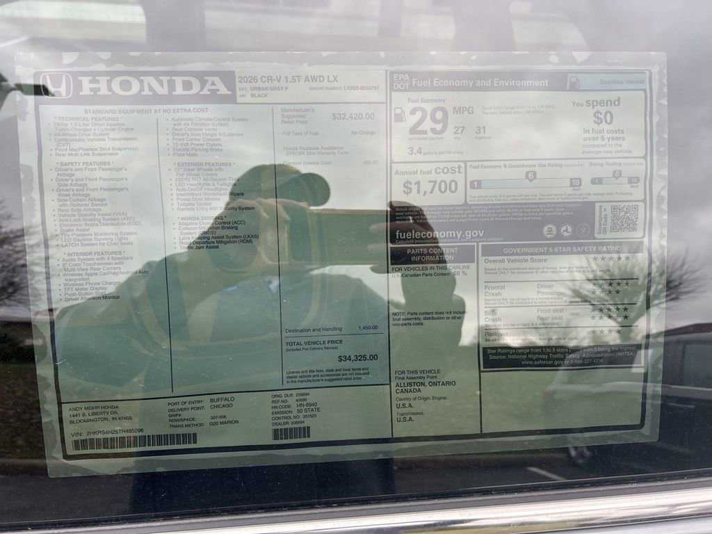 New 2026 Honda CR-V LX image 39