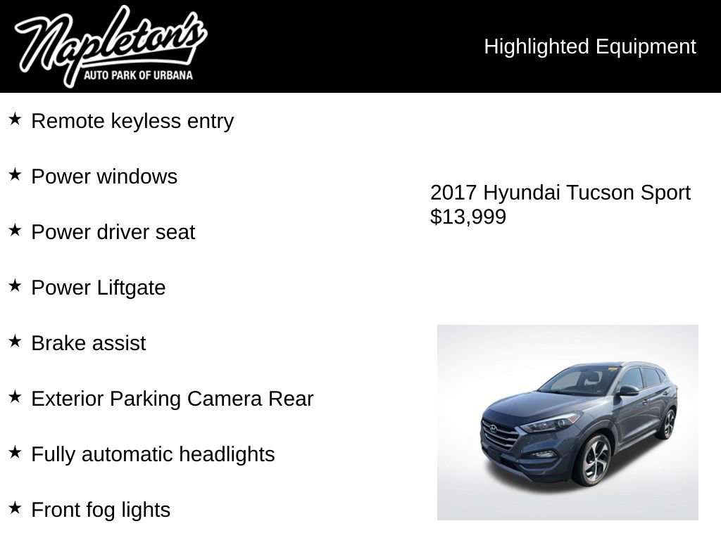 Used 2017 Hyundai Tucson Sport FWD image 3