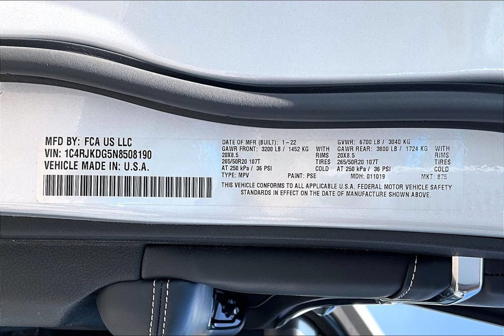 Used 2022 Jeep Grand Cherokee L Overland AWD/4WD image 44