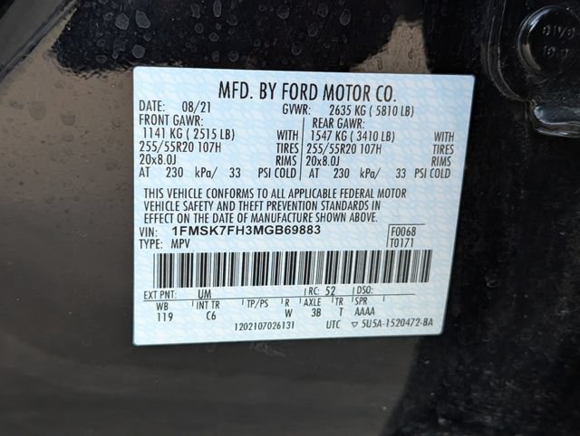 Used 2021 Ford Explorer Limited w/ Equipment Group 301A RWD image 33