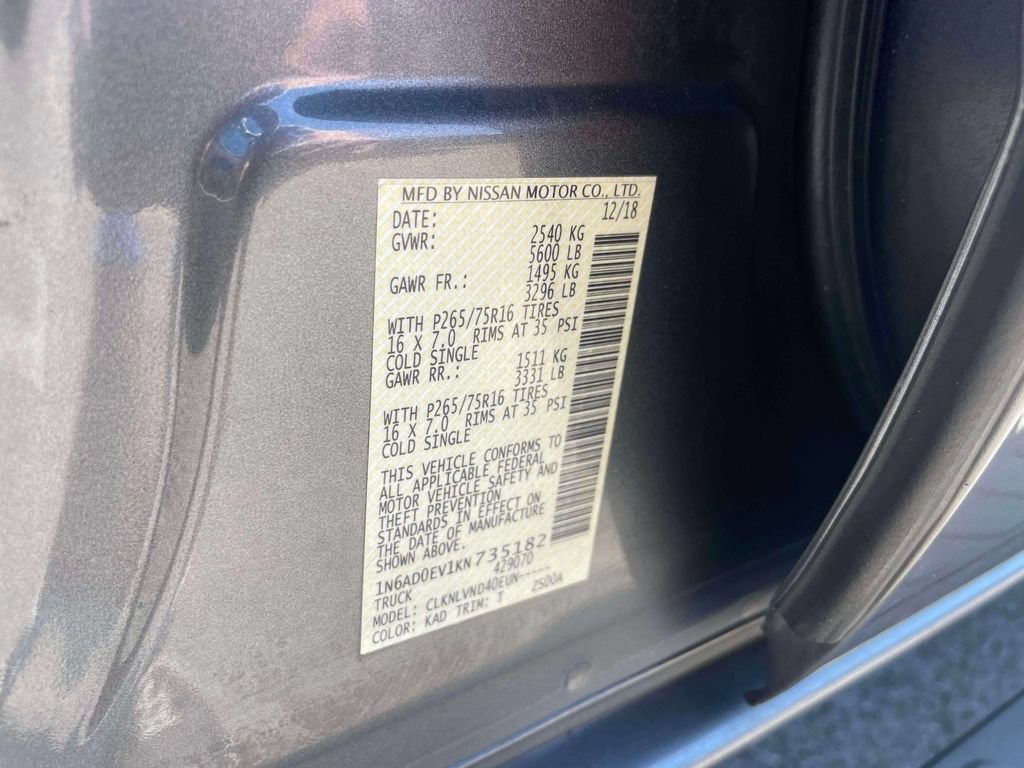 Used 2019 Nissan Frontier PRO-4X AWD/4WD image 18