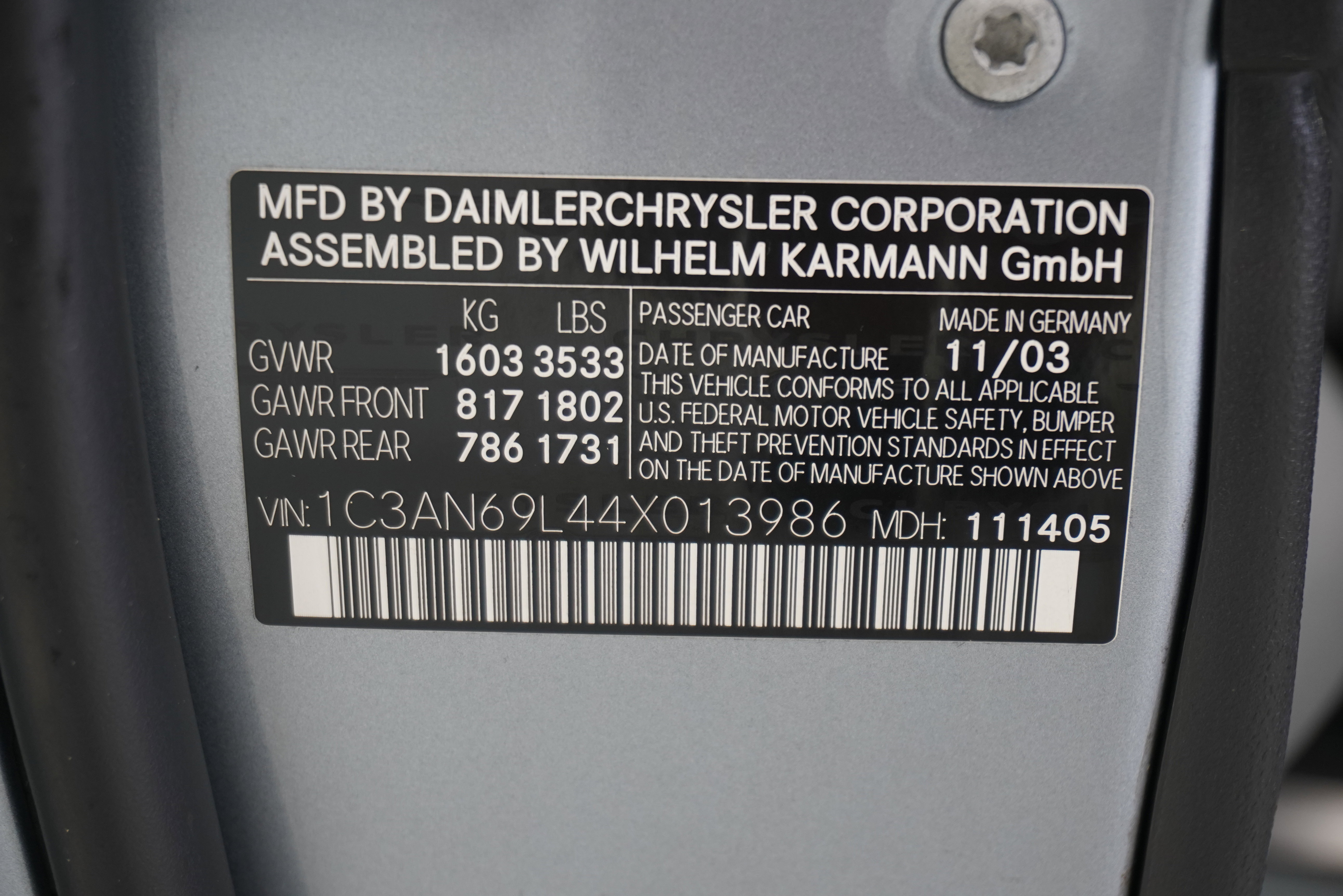 Used 2004 Chrysler Crossfire Coupe image 33