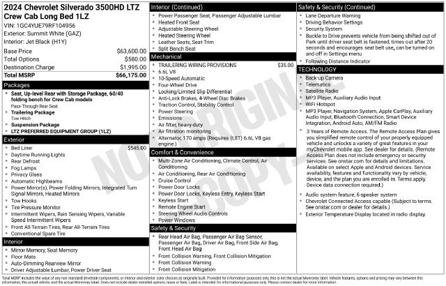Used 2024 Chevrolet Silverado 3500 LTZ AWD/4WD image 36