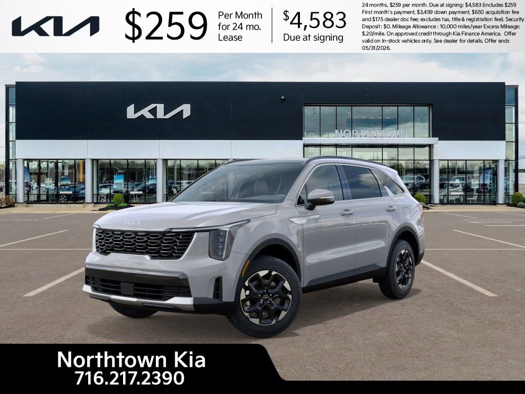 New 2026 Kia Sorento S w/ S Panoramic Sunroof Package