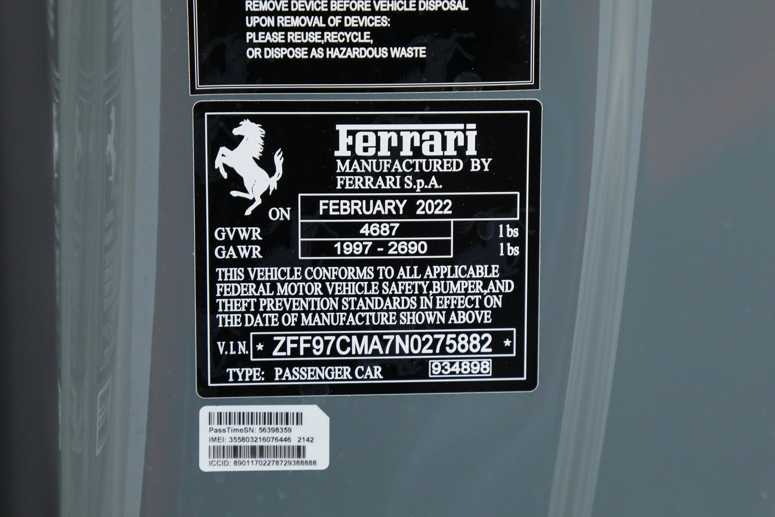 Certified 2022 Ferrari 812 GTS RWD image 48