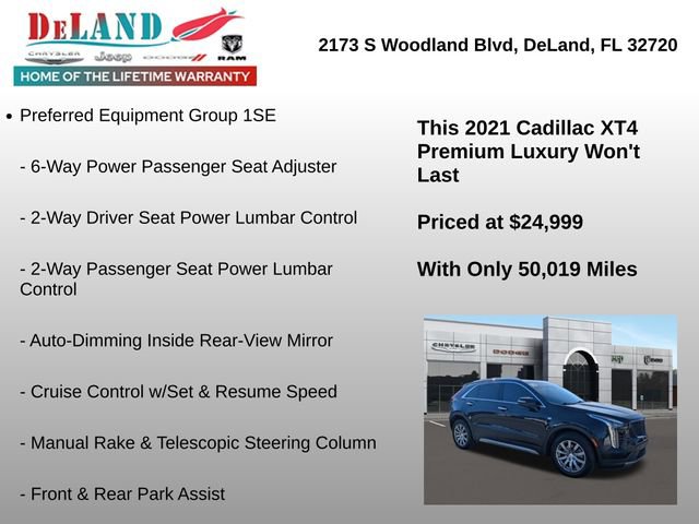 Used 2021 Cadillac XT4 Premium Luxury AWD/4WD image 7