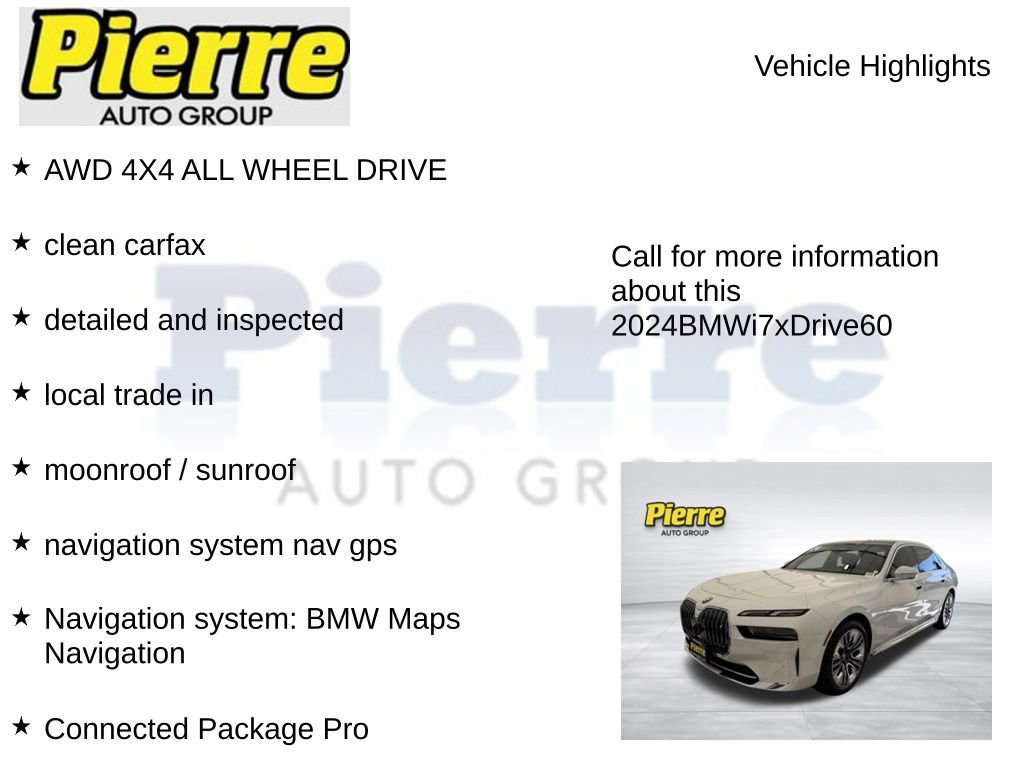 Used 2024 BMW i7 xDrive60 AWD/4WD image 7
