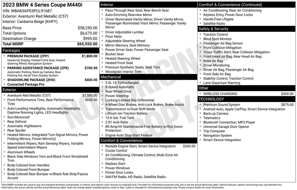 Used 2023 BMW M440i M440i w/ Premium Package image 17