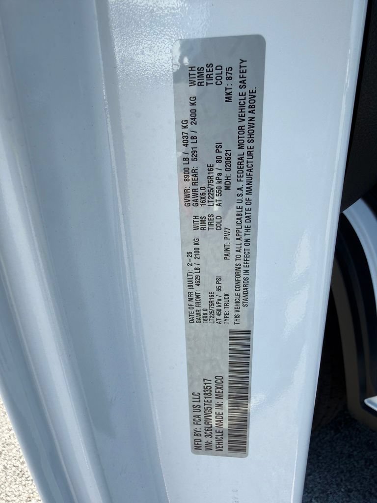 New 2026 RAM ProMaster 2500 w/ Convenience Group FWD image 29