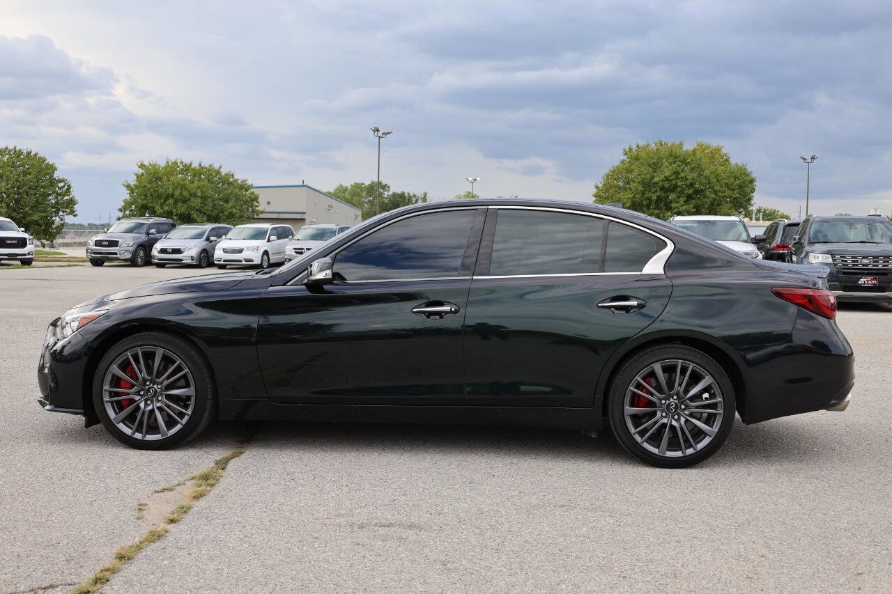 Used 2023 INFINITI Q50 Red Sport 400 w/ Black Opal Edition image 8