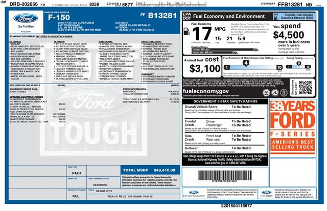 Used 2015 Ford F150 Lariat w/ Trailer Tow Package AWD/4WD image 15