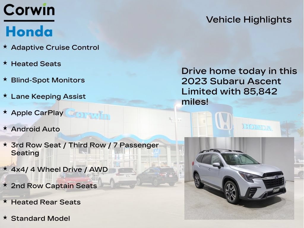 Used 2023 Subaru Ascent Limited AWD/4WD image 6