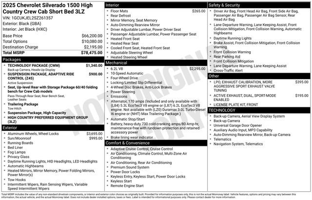 Used 2025 Chevrolet Silverado 1500 High Country w/ Technology Package AWD/4WD image 20