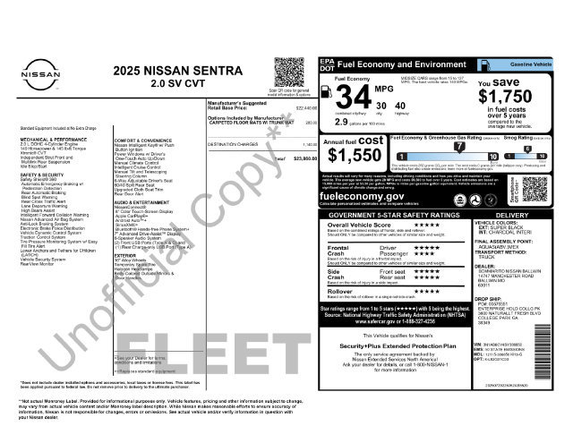 Used 2025 Nissan Sentra SV FWD image 4