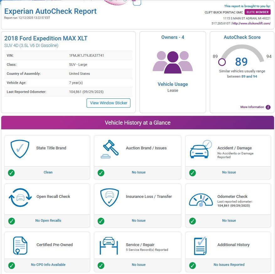 Used 2018 Ford Expedition Max XLT w/ Equipment Group 201A image 3