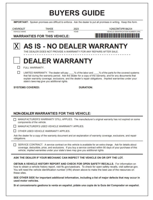 Used 2023 Chevrolet Tahoe RST image 34